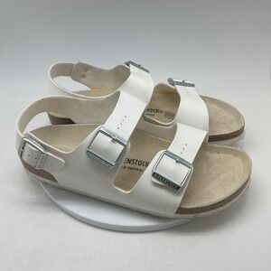 Birkenstock Milano Sandals Women’s 12 EU 43 White Leather